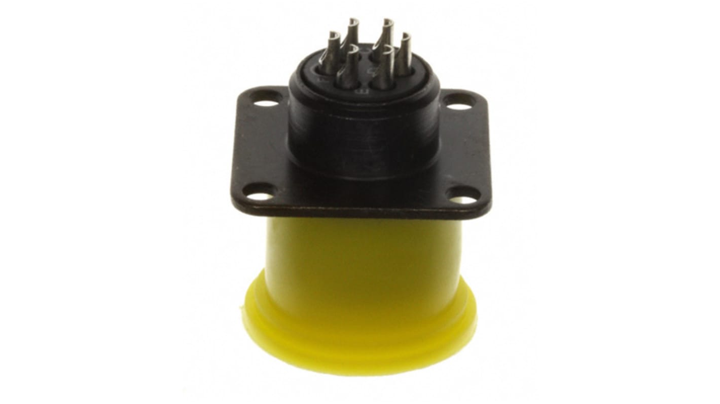 Souriau Sunbank by Eaton, 851, Copper Alloy 6 Way Cable Mount MIL Spec Circular Connector PlugGreen, Socket