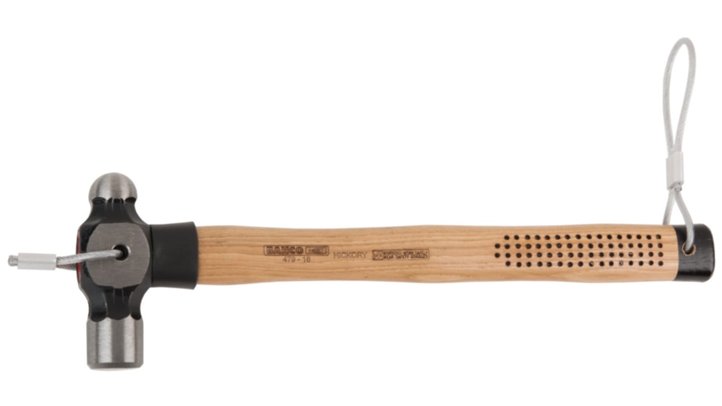 Bahco Ball-Pein Hammer with Hickory Wood Handle, 900g