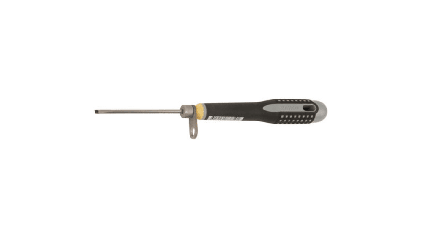 Bahco Slotted  Screwdriver, 3.5 x 0.6 mm Tip, 75 mm Blade, 197 mm Overall