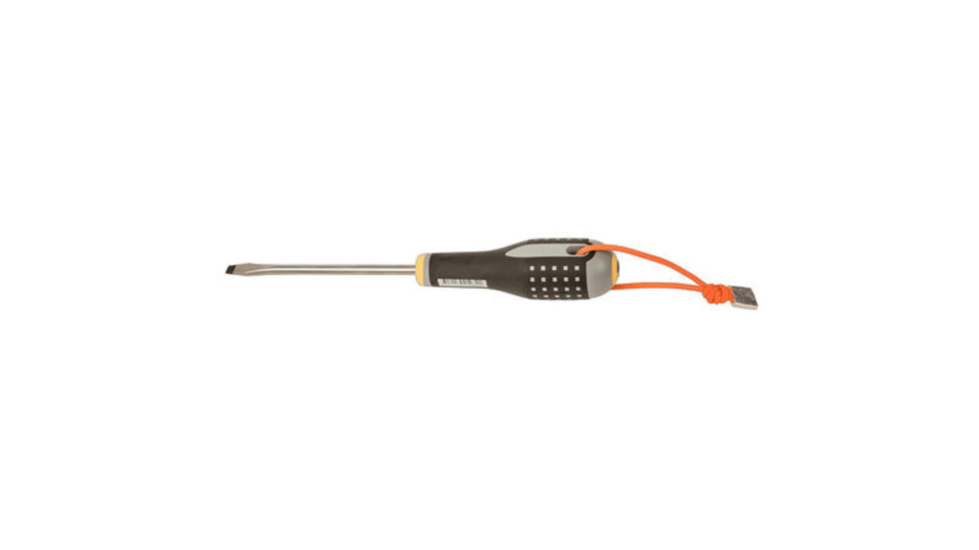 Bahco Slotted  Screwdriver, 1.6 mm Tip, 200 mm Blade, 361 mm Overall