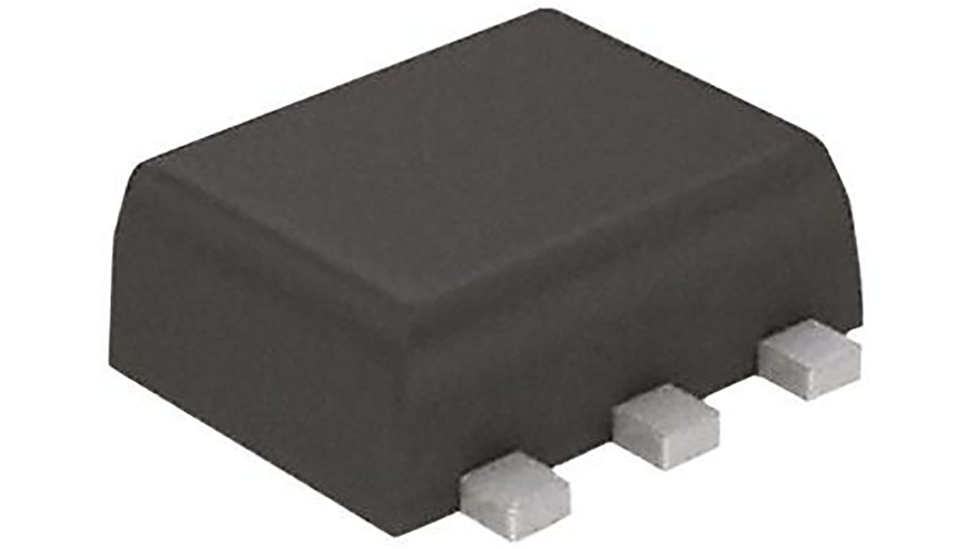 Dual N-Channel MOSFET, 300 mA, 20 V, 6-Pin SOT-563 ROHM EM6K6T2R