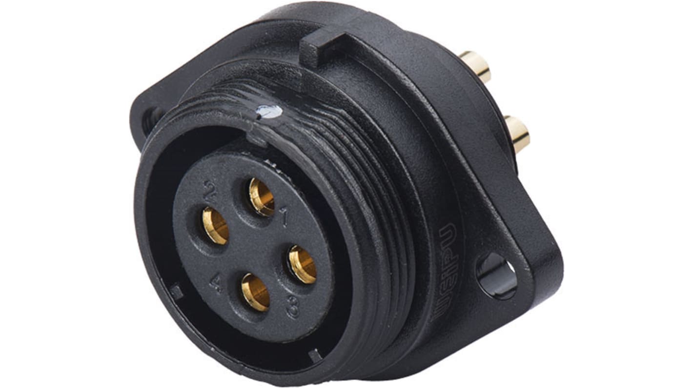 RS PRO Circular Connector, 5 Contacts, Flange Mount, Socket, Female, IP68