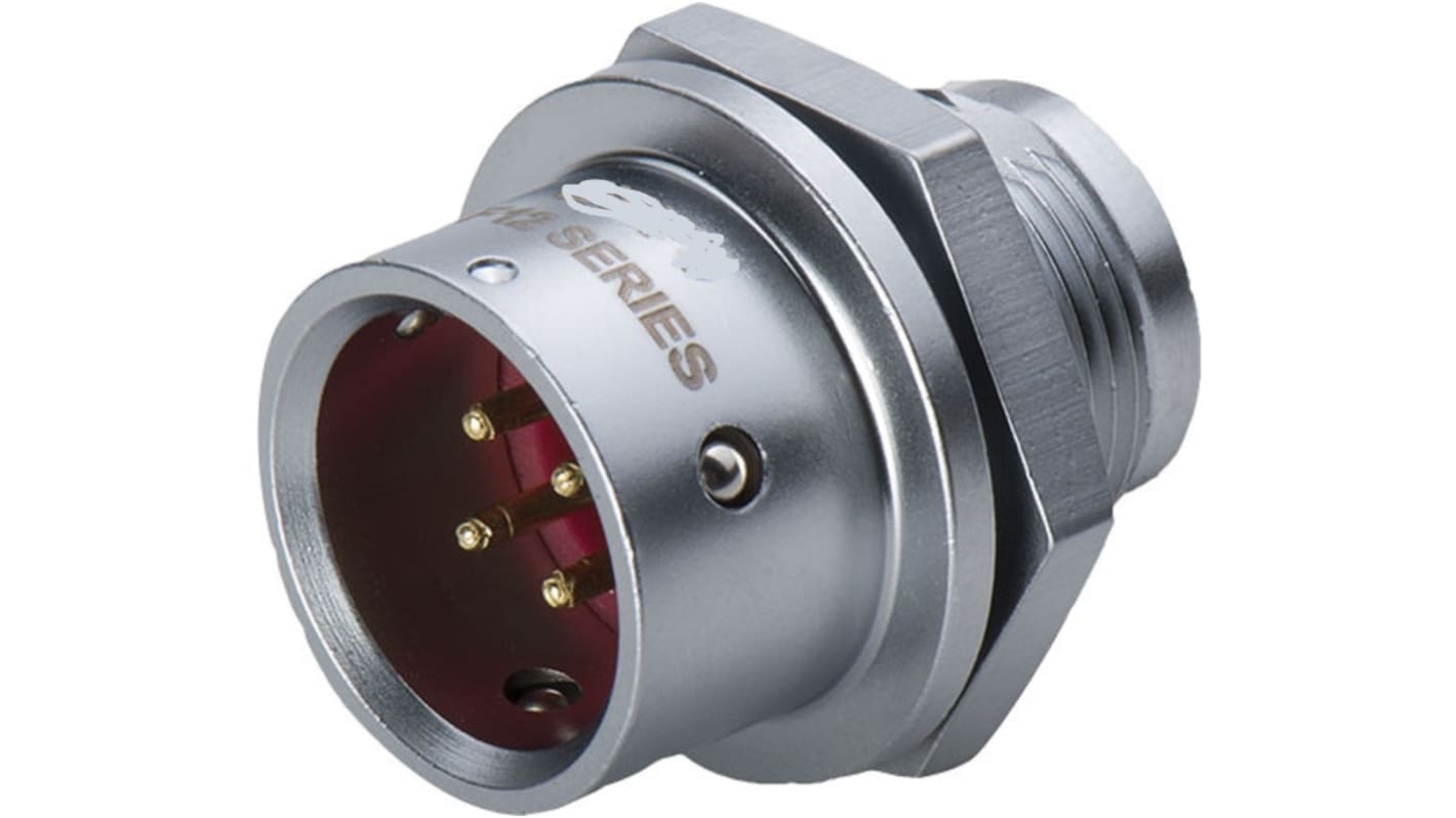 RS PRO Circular Connector, 3 Contacts, Front Mount, M12 Connector, Socket, Male, IP67