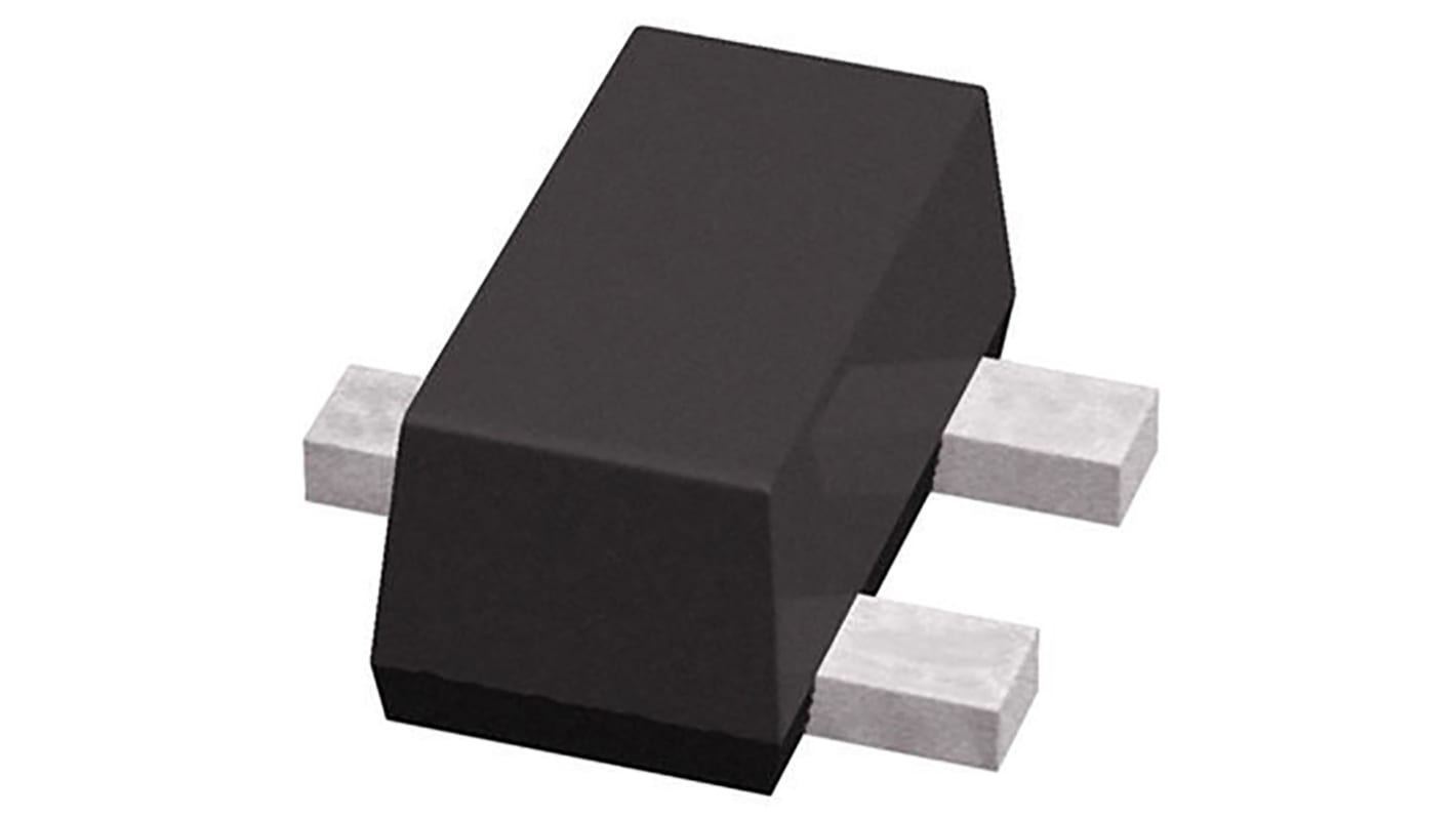 ROHM N沟道增强型MOS管, Vds=20 V, 200 mA, SC-75, 贴片安装, 3引脚, RE1C002UN系列