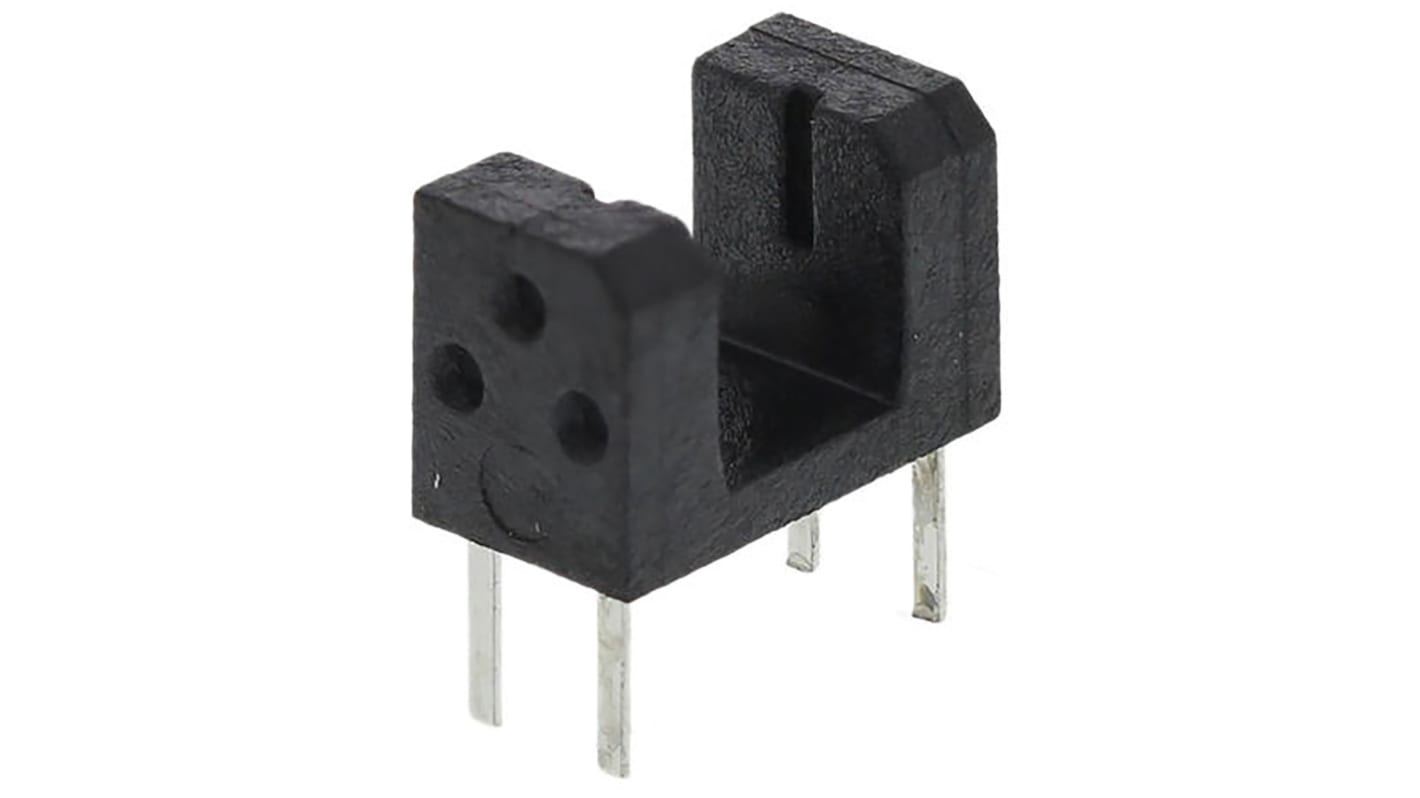 ROHM 槽型光电开关, 通孔安装, 1通道, 4mm槽宽, 4引脚, -25°C→+85°C, 8 x 4.2 x 5.2mm, RPI系列