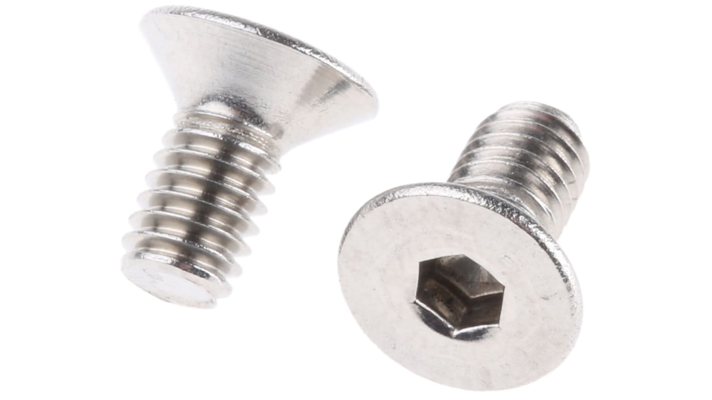 Śruba imbusowa M10 długość 30mm Gniazdo sześciokątne stożkowe Stal nierdzewna RS PRO