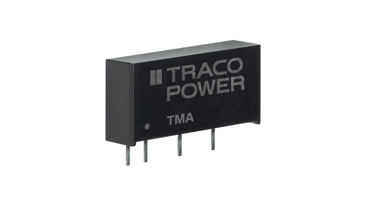 Przetwornica DC-DC, 1W, Uwe 10,8 → 13,2 V DC, Uwy 5V dc, Iwy 100mA, TRACOPOWER