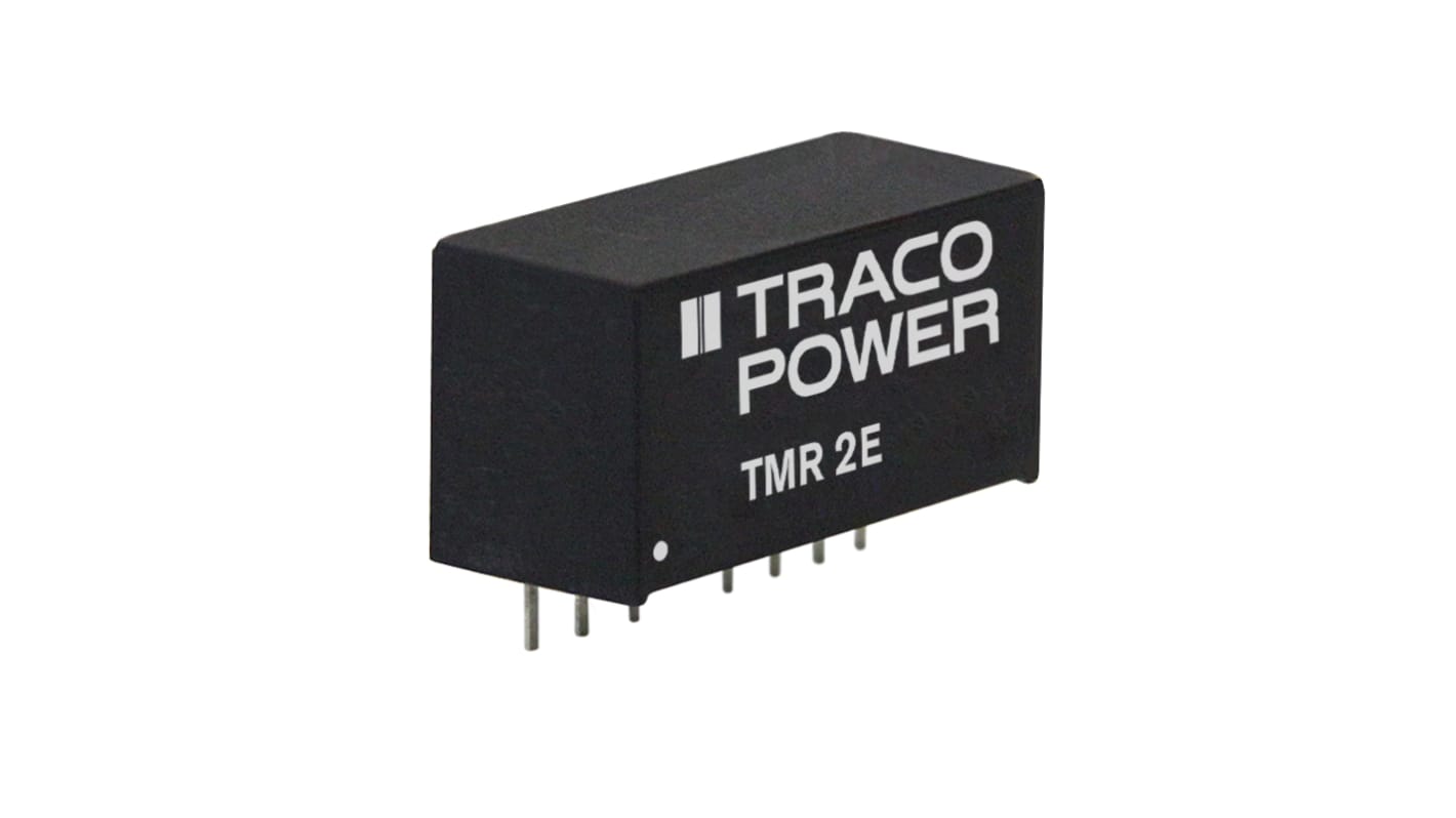 TRACOPOWER TMR 2E DC-DC Converter, 5V dc/ 400mA Output, 36 → 75 V dc Input, 2W, Through Hole, +85°C Max Temp