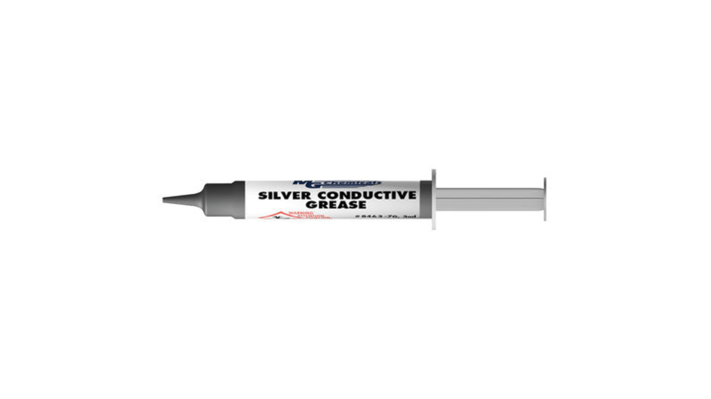 MG Chemicals MG Chemicals Leitfähiges, kohlenstoffhaltiges Fett silbern -50°C bis +200°C, Spritze 3 ml