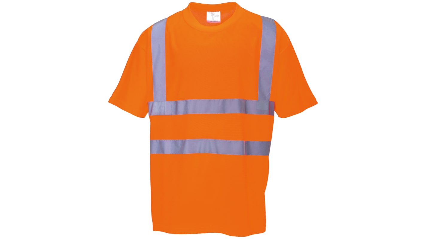 T-Shirt haute visibilité Courtes RS PRO, Orange, taille S, Unisexe, Polyester