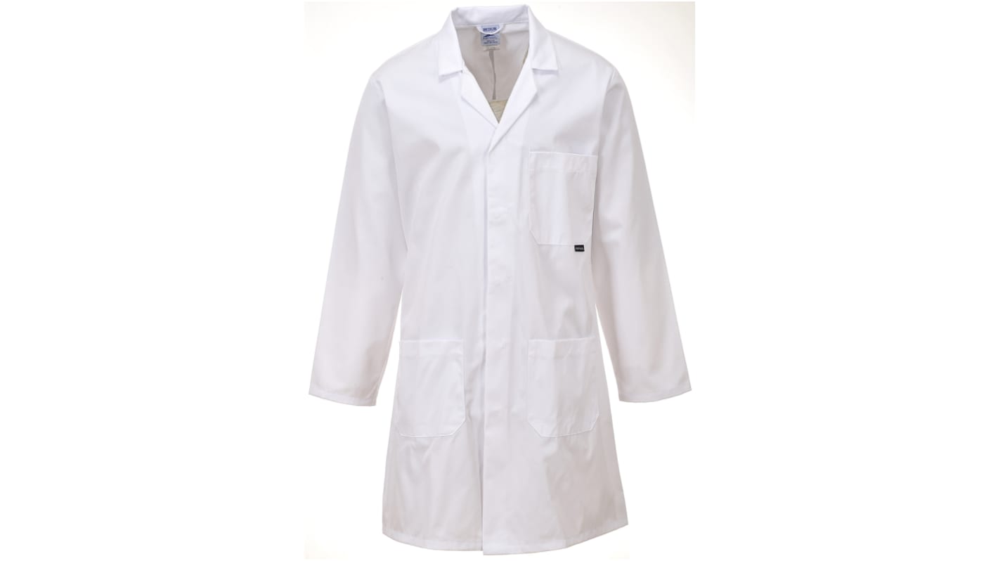 RS PRO White Unisex Reusable Lab Coat, XL