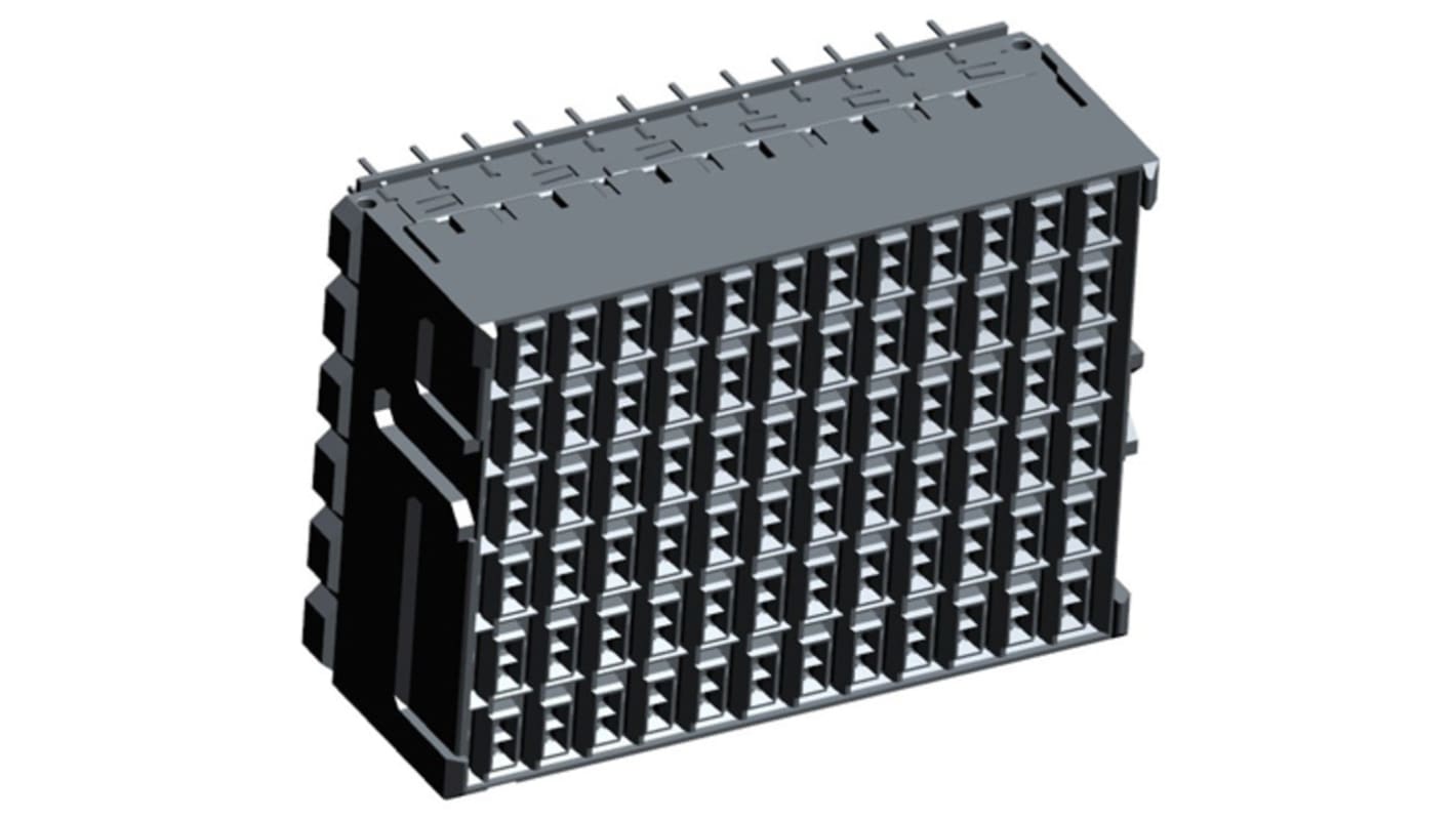 TE Connectivity バックプレーンコネクタ, メス, 72 極, 12 列