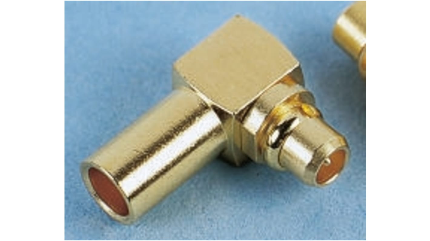 binder, Plug Cable Mount MMCX Connector, 50Ω, Crimp Termination, Straight Body