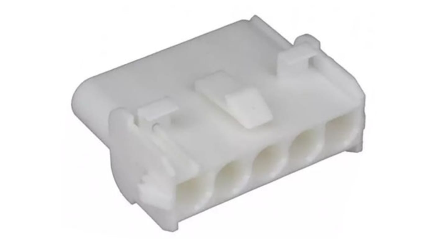 TE Connectivity, Universal MATE-N-LOK Female Connector Housing, 6.35mm Pitch, 5 Way, 1 Row