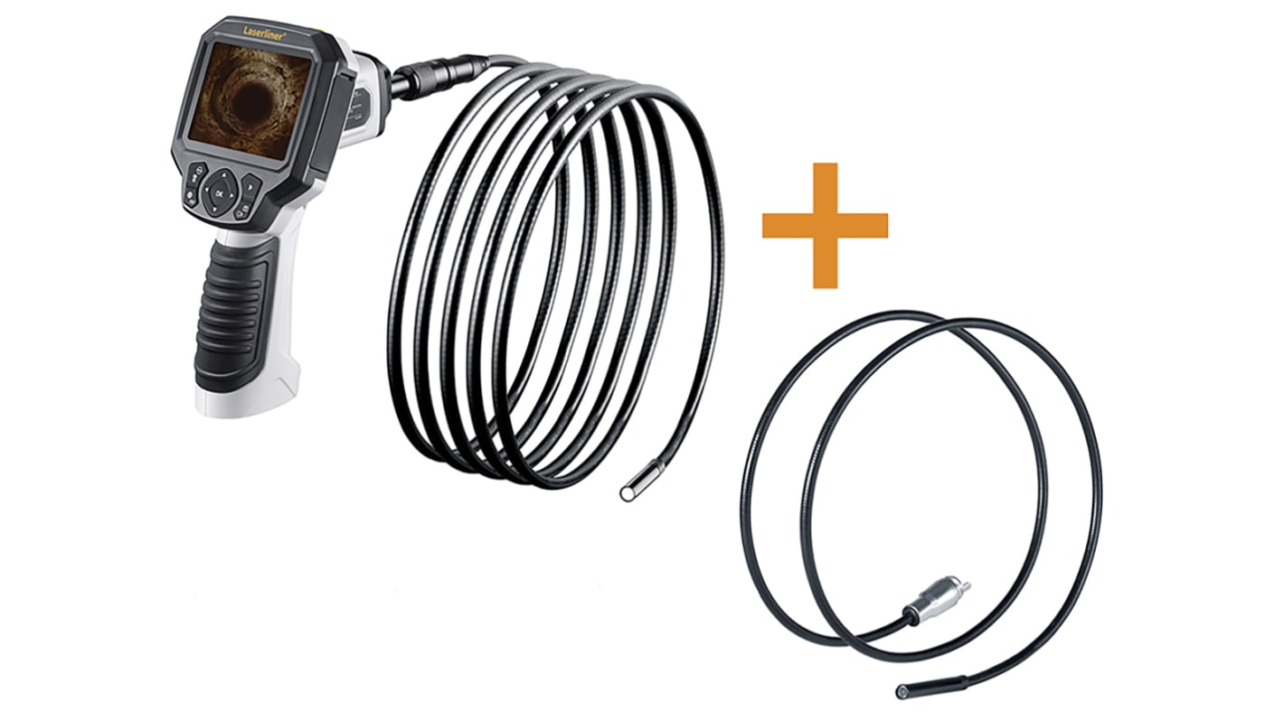 Laserliner VideoFlex G3 Ultra Plus Set 9mm probe Inspection Camera Kit, 10m Probe Length, LED Illumination