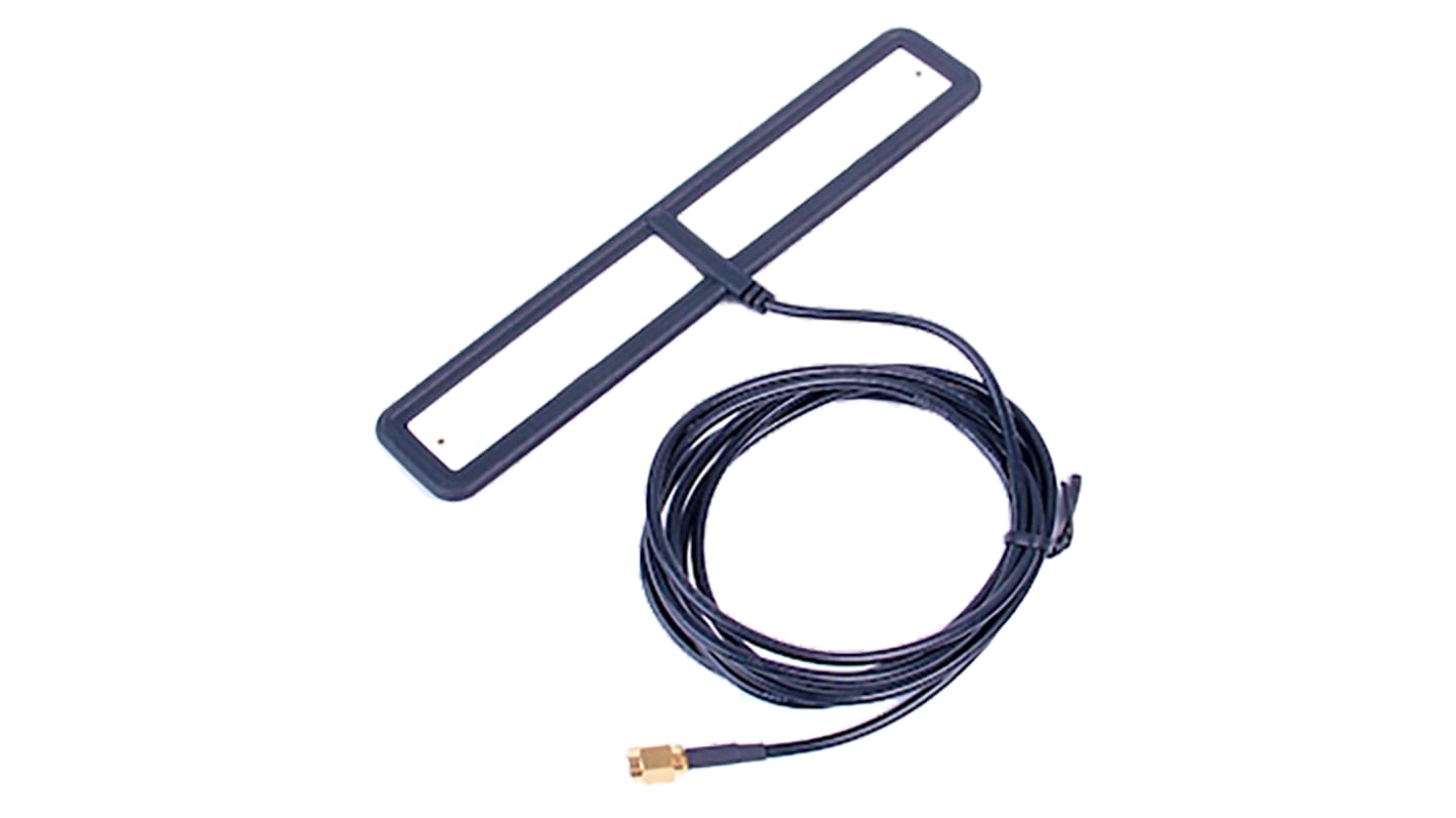 Siretta ALPHA40/5M/SMAM/S/S/29 T-Bar Multiband Antenna with SMA Connector, 2G (GSM/GPRS), 3G (UTMS), 4G (LTE) 5G (LTE),