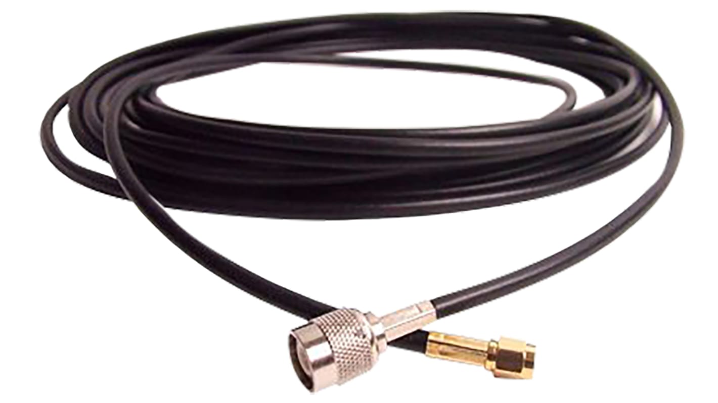 Siretta ASMZ Series Male TNC to Male SMA, 5m, RF LLC200A Coaxial, Terminated50 Ω