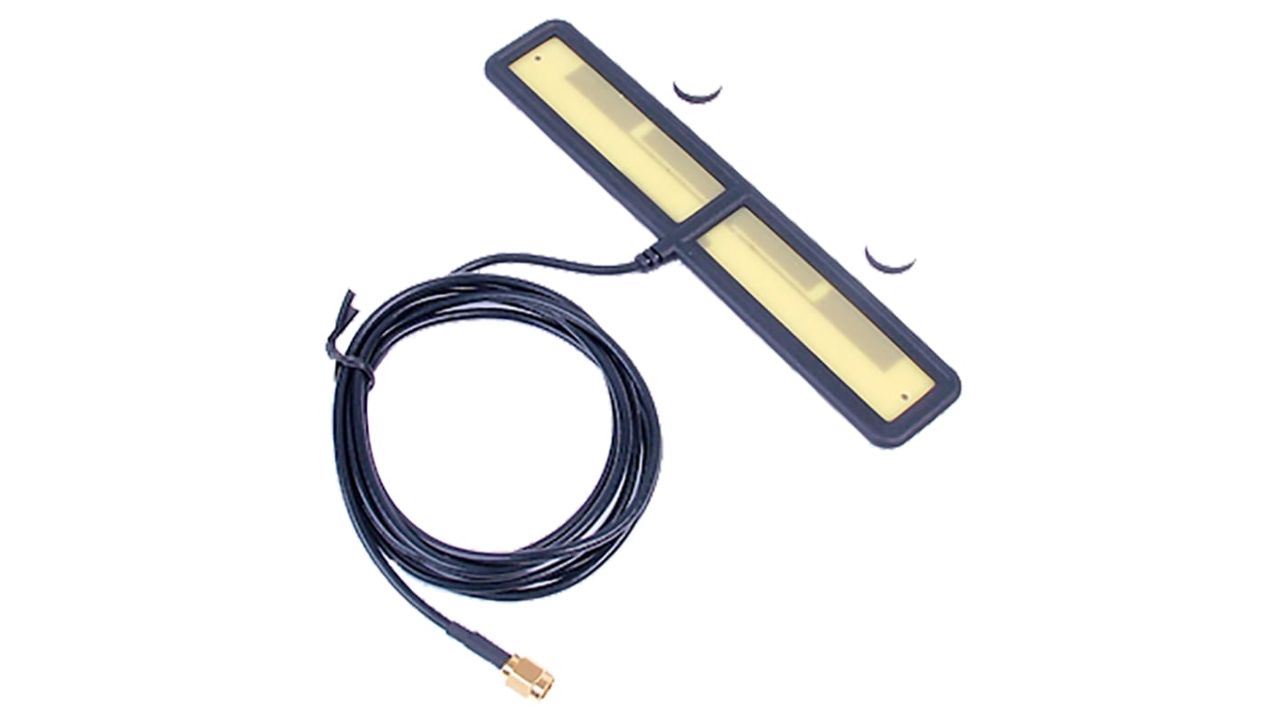 Siretta ALPHA40/1.5M/SMAM/S/S/29 T-Bar Multiband Antenna with SMA Connector, 2G (GSM/GPRS), 3G (UTMS), 4G (LTE) 5G