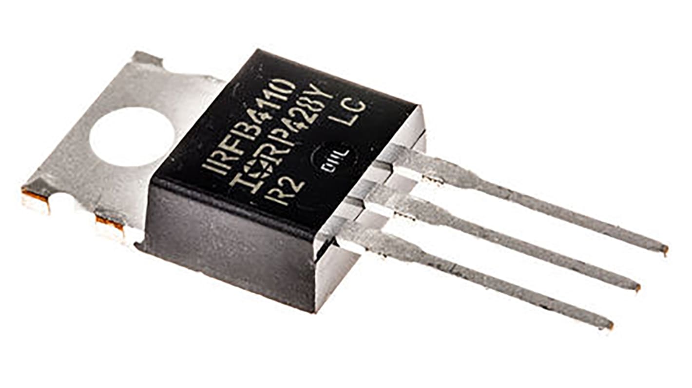 Infineon HEXFET N-Channel MOSFET, 180 A, 100 V, 3-Pin TO-220AB IRFB4110PBF