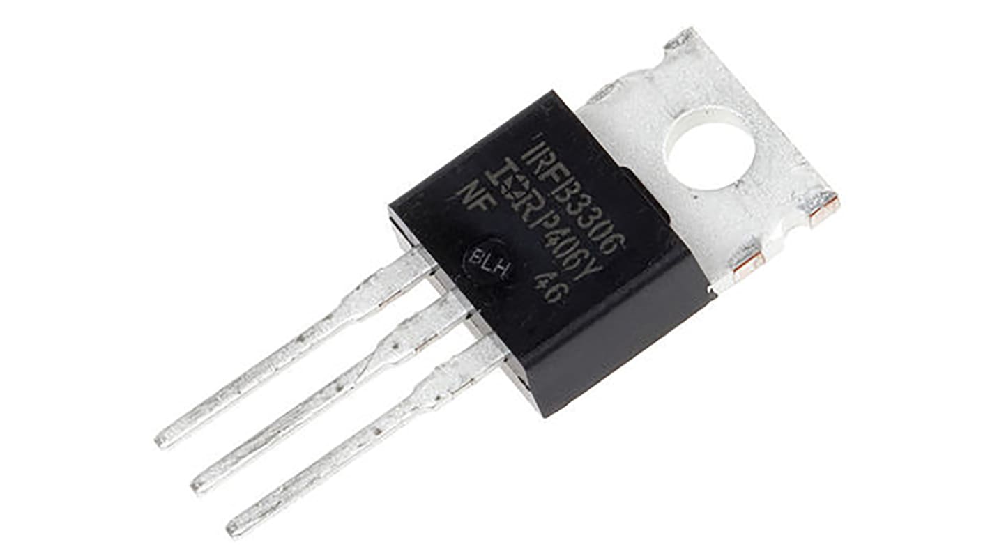 Infineon N-Kanal, MOSFET, 160 A 60 V, 3 ben, TO-220AB, HEXFET IRFB3306PBF