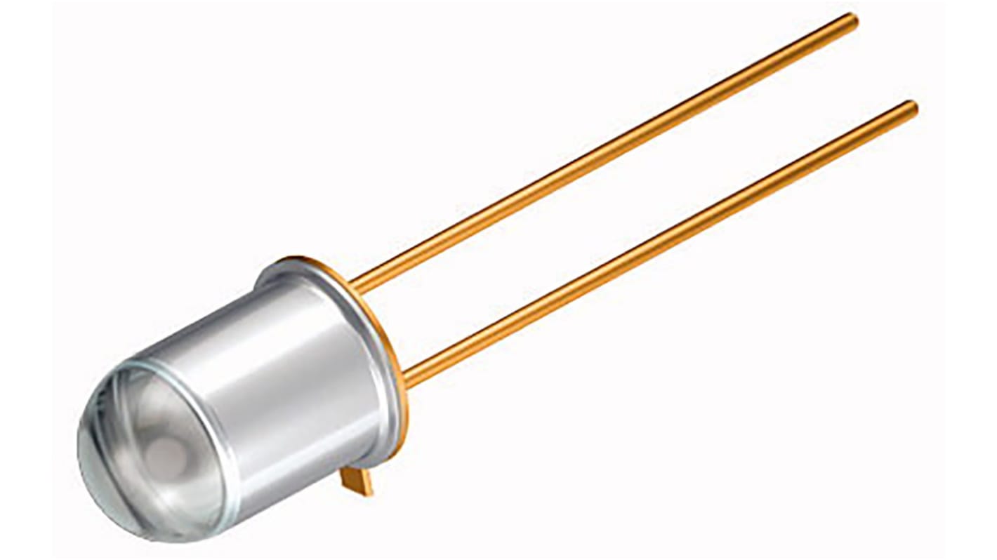 ams OSRAM 通孔红外发光二极管, 860nm波长, ±8 °半强, TO-18封装, 2针, 圆顶透镜, 5.4 (Dia.) x 7.3mm