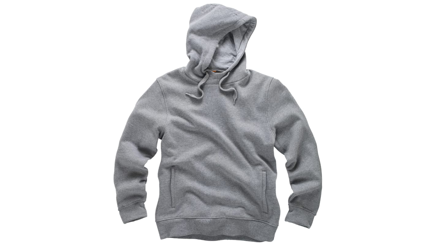 Scruffs Worker Grey Polyester Cotton Men Work Hoodie XL