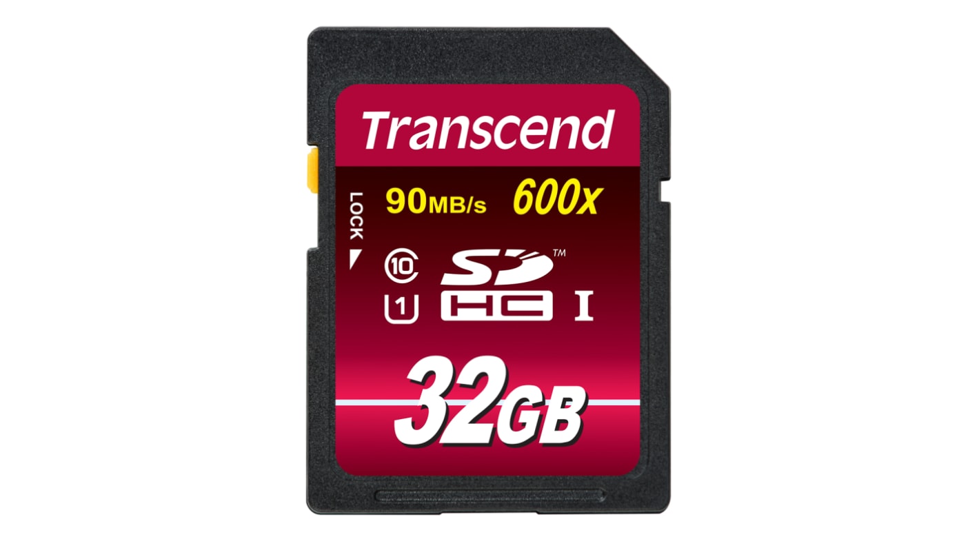 Transcend 32 GB SDHC SD Card, Class 10, UHS-1 U1