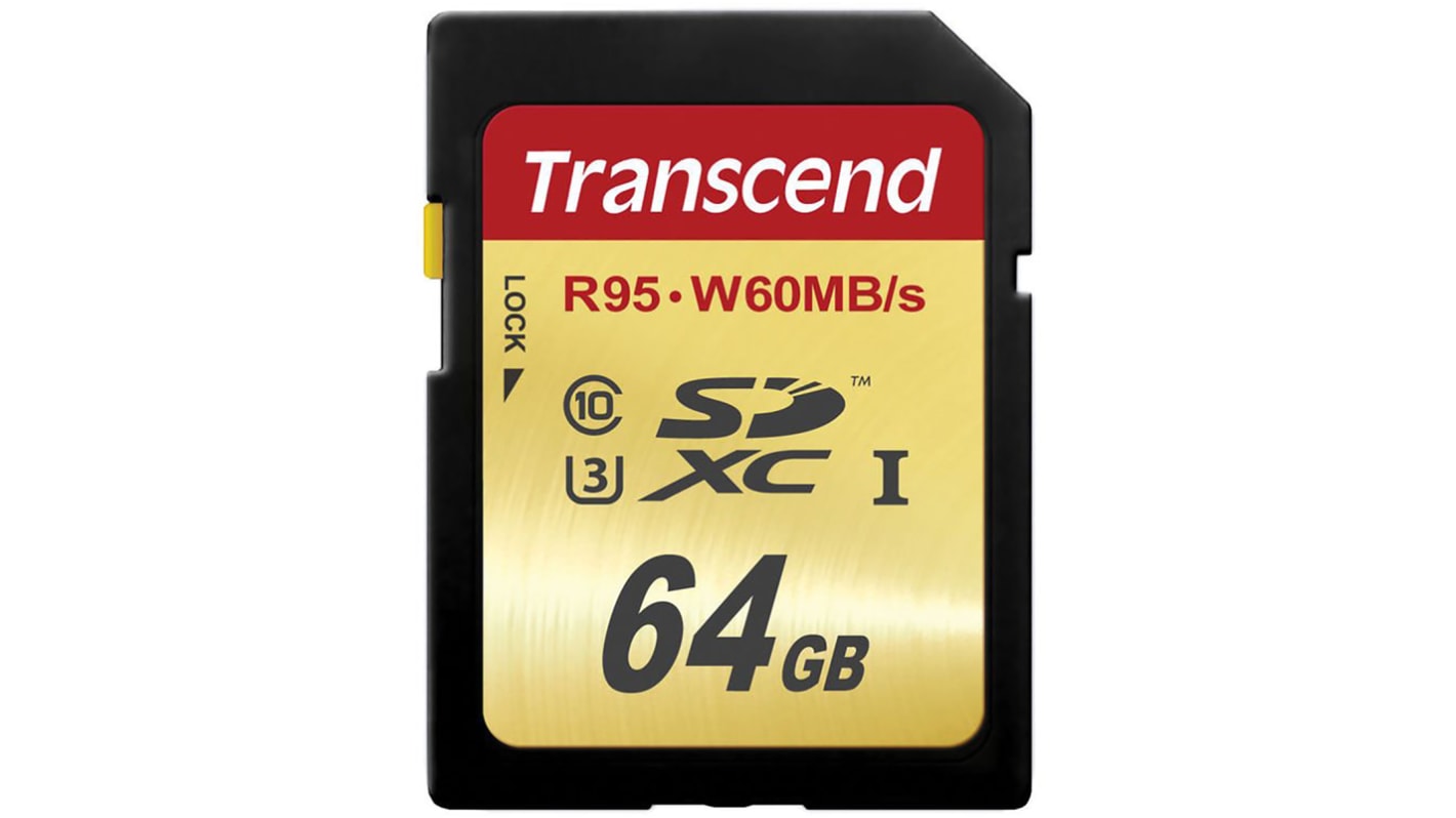 Transcend SD-kártya SDXC 64 GB MLC Ultimate -25 → +85°C