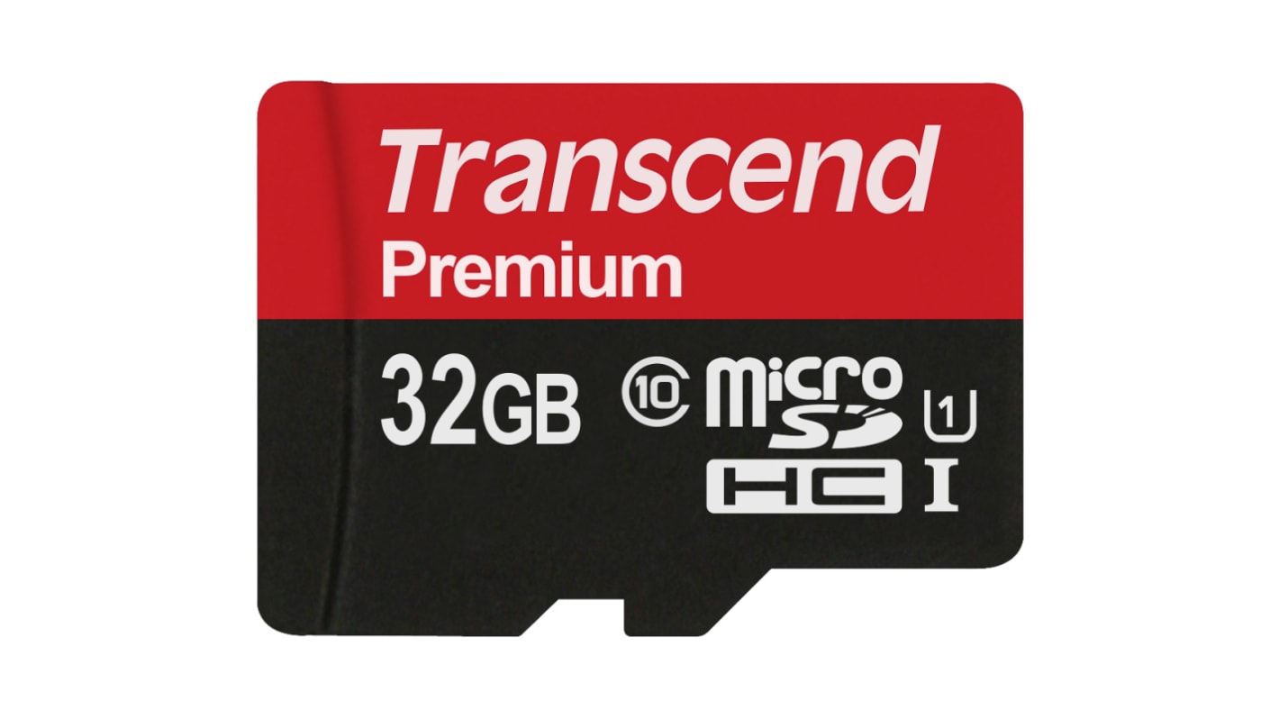 Transcend 32 GB MicroSDHC Micro SD Card, Class 10, UHS-1 U1