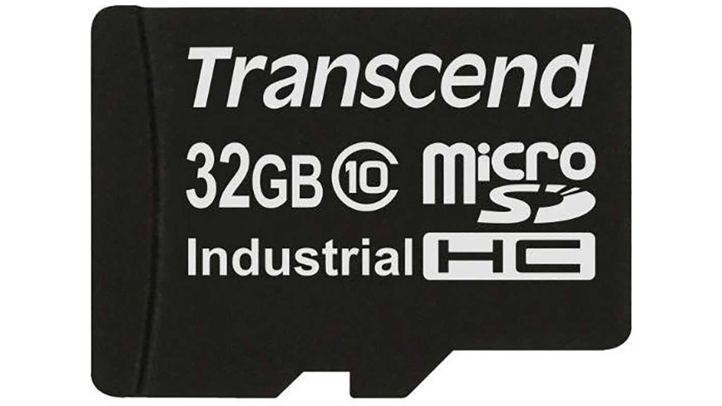 Transcend 32 GB Industrial MicroSD Micro SD Card, Class 10