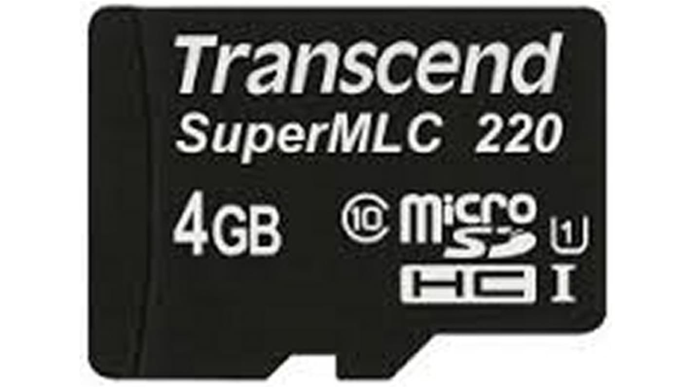 Transcend 4 GB Industrial MicroSD Micro SD Card, Class 10, UHS-1 U1