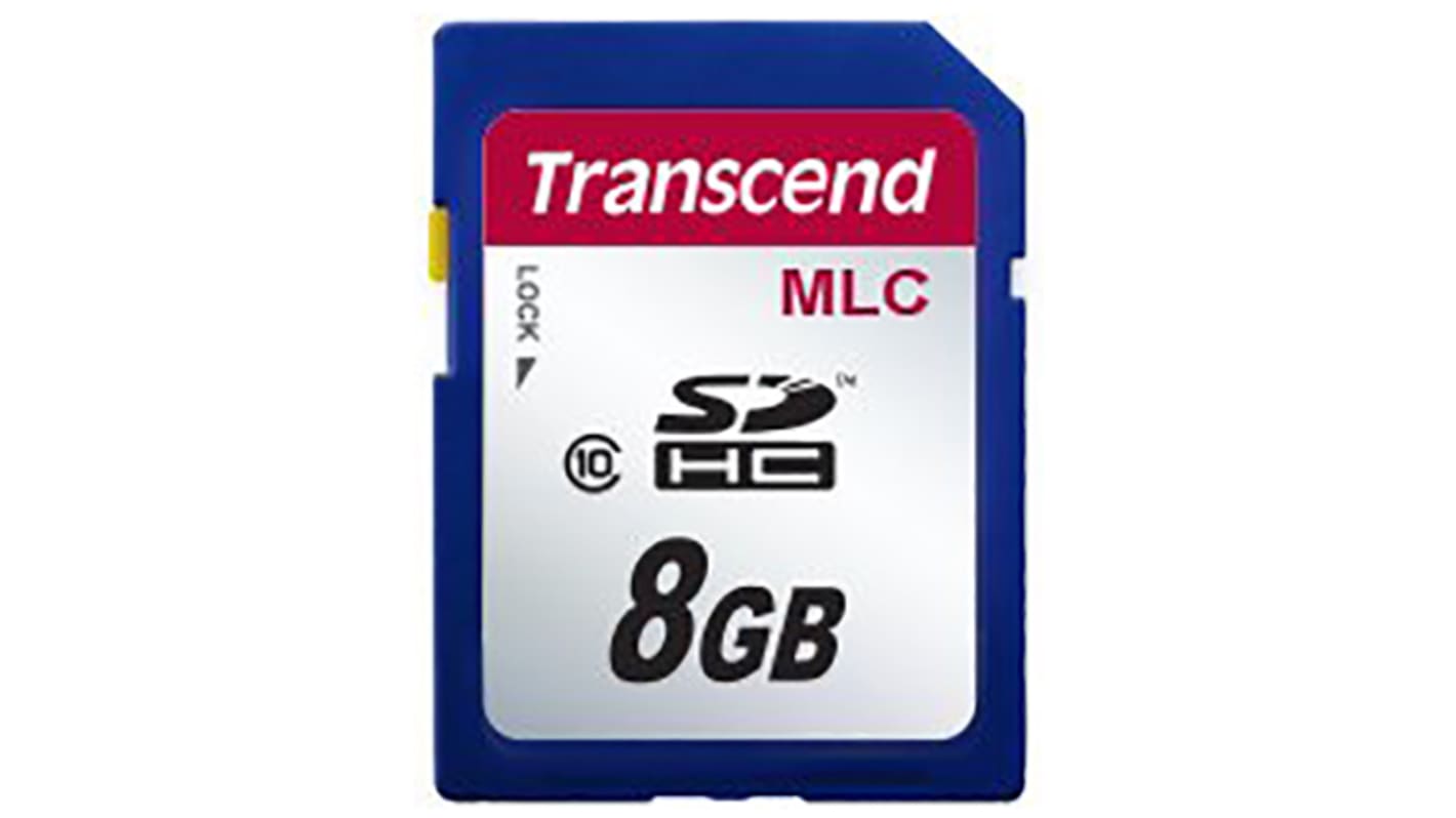 Transcend C10M SDHC SD-Karte 8 GB Class 10 Industrieausführung, MLC