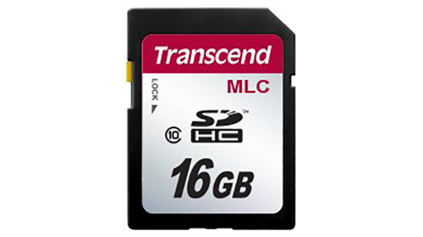 Tarjeta SD Transcend SDHC Sí 16 GB MLC -25 → +85°C