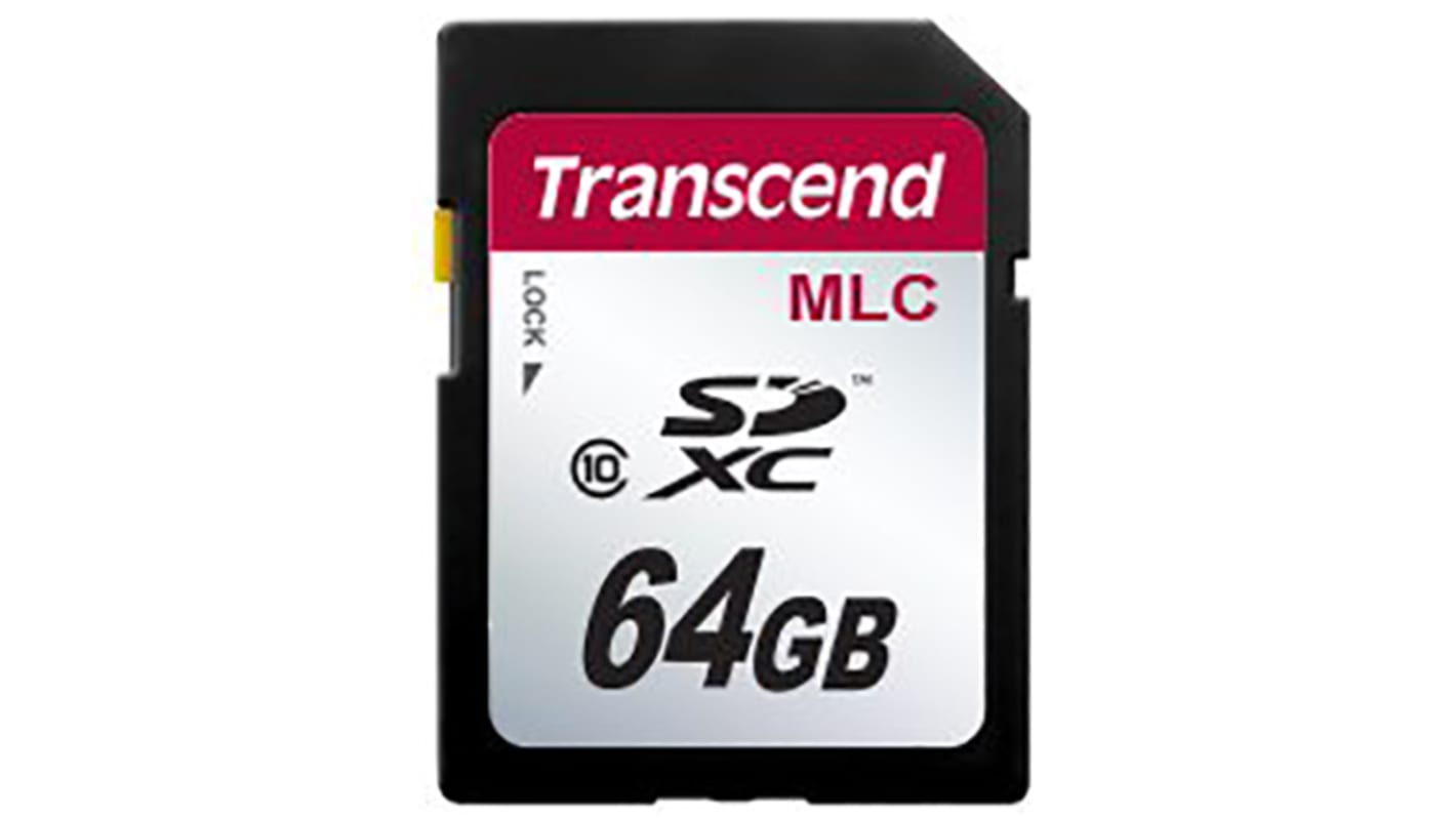 Transcend 64 GB Industrial SDXC SD Card, Class 10