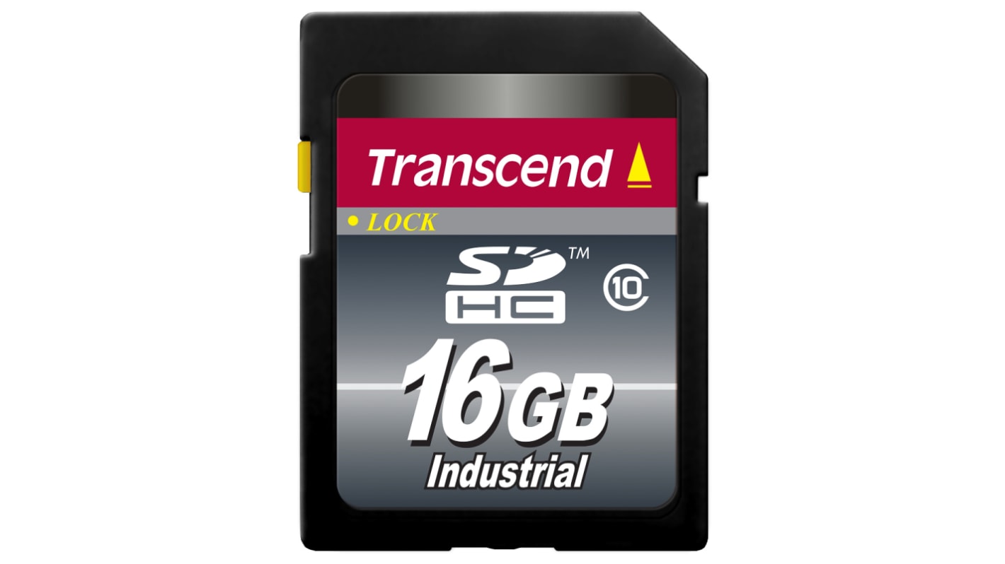 Transcend Industrial SDHC SD-Karte 16 GB Class 10 Industrieausführung, MLC