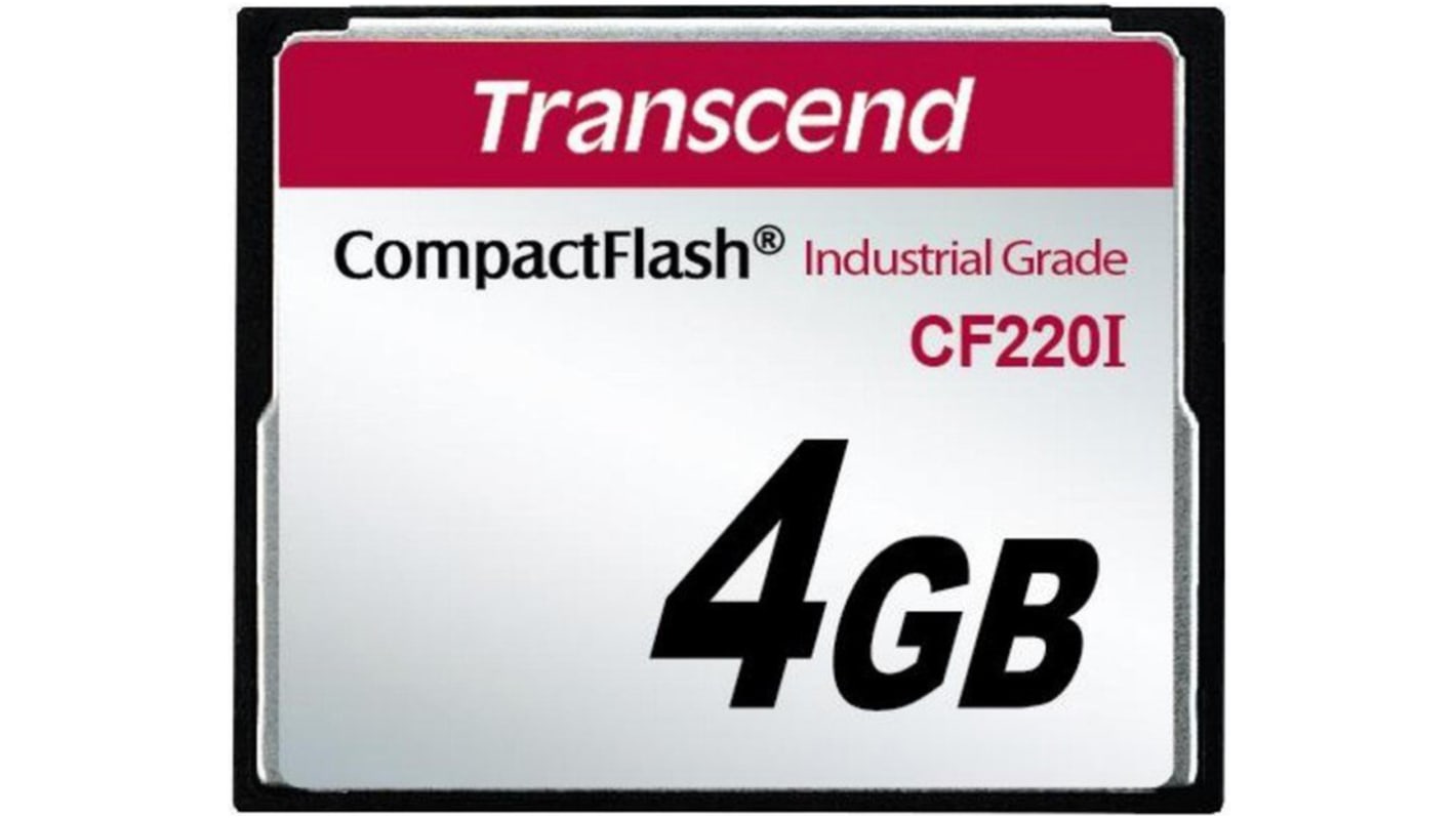 Transcend CF220I CompactFlash Industrial 4 GB SLC Compact Flash Card