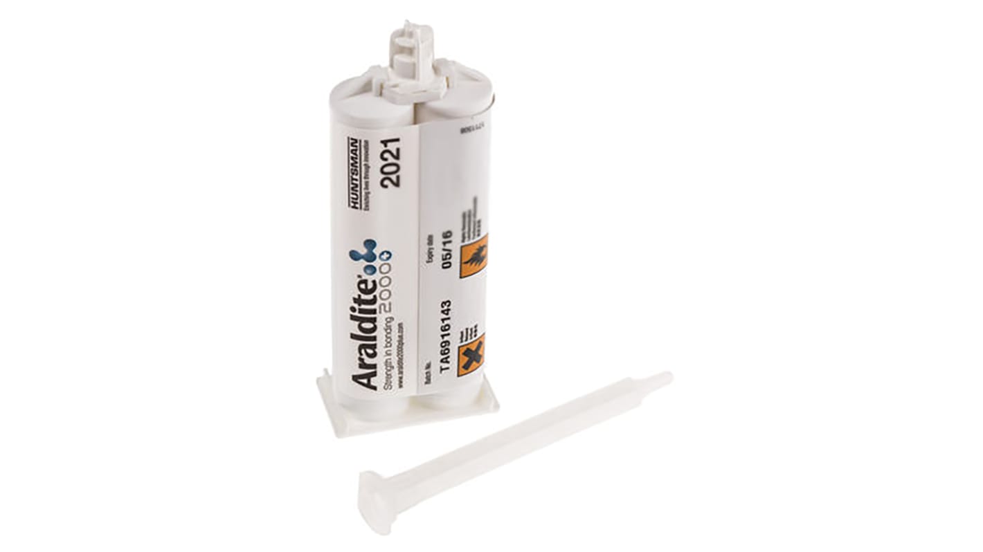 Araldite 2021-1 Methacrylat Acrylklebstoff Flüssig Grün, Gelb, Doppelkartusche 380 ml, für Composite, Metall, Kunststoff