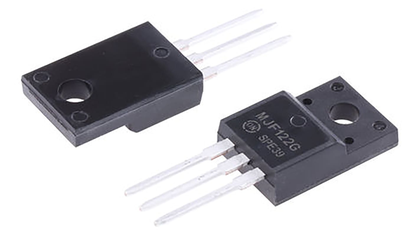 onsemi MJF122G NPN Darlington Transistor, 8 A 100 V HFE:1000, 3-Pin TO-220FP