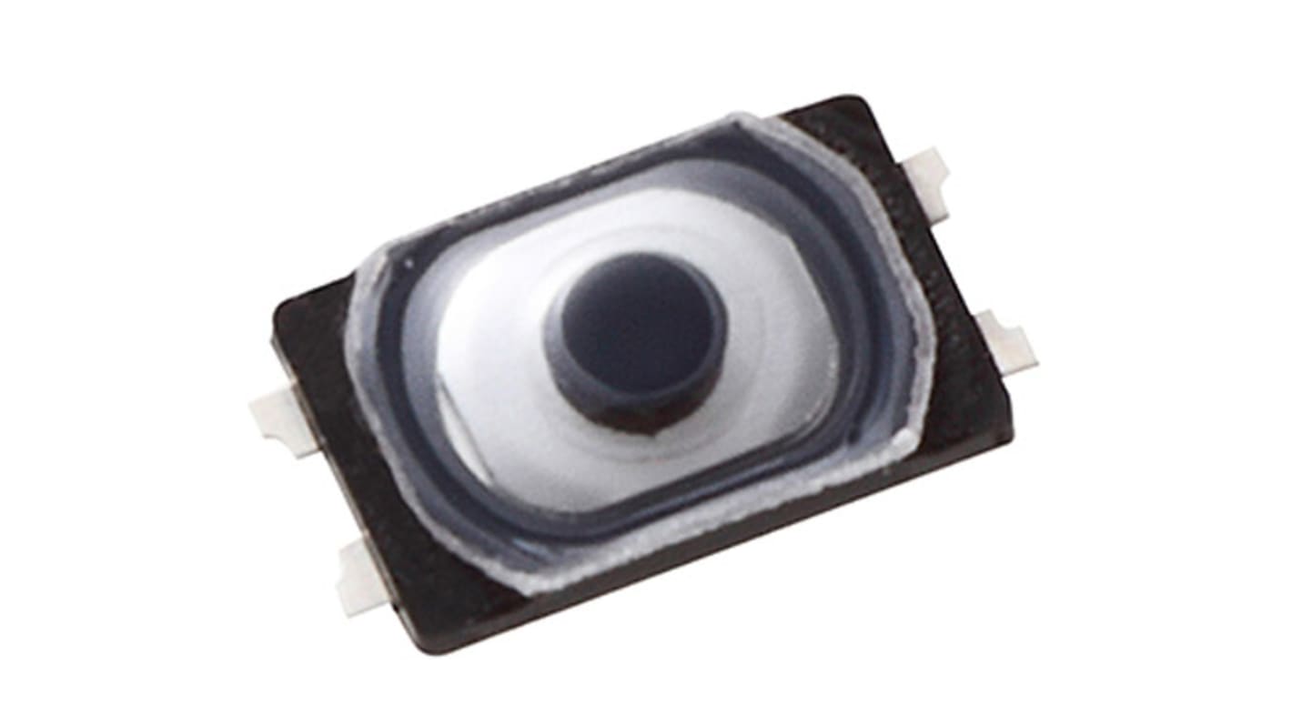 IP67 Push Plate Tactile Switch, SPST 20 mA @ 15 V dc 0.7 (Dia.)mm Surface Mount