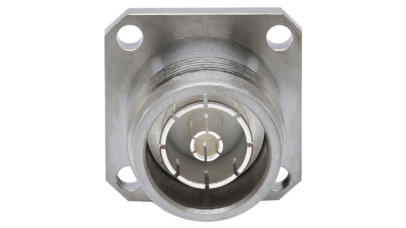Radiall 4.3-10 Series, Jack Panel Mount 4.3-10 Connector, 50Ω, Solder Termination, Straight Body