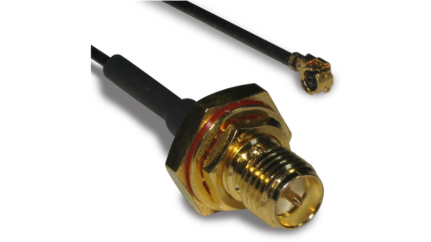 Radiall MML Series Male MML to Female SMA Coaxial Cable, 150mm, Terminated