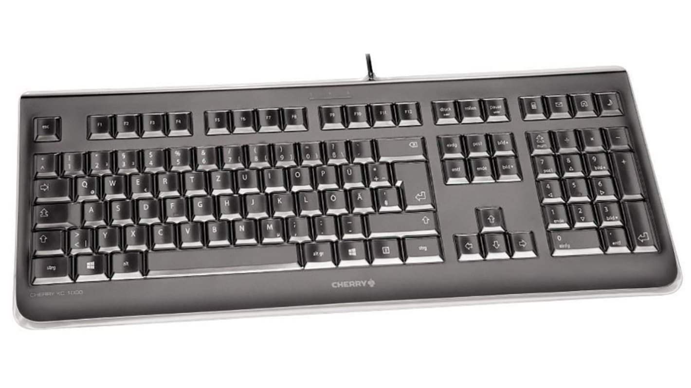 Cherry JK-1068GB-2 Wired USB Keyboard, QWERTY (UK), Black