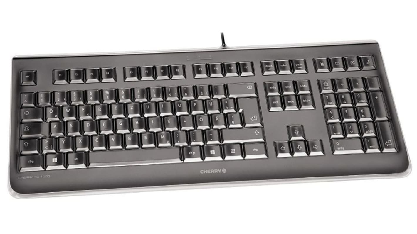 Cherry Wired USB Keyboard, AZERTY, Black