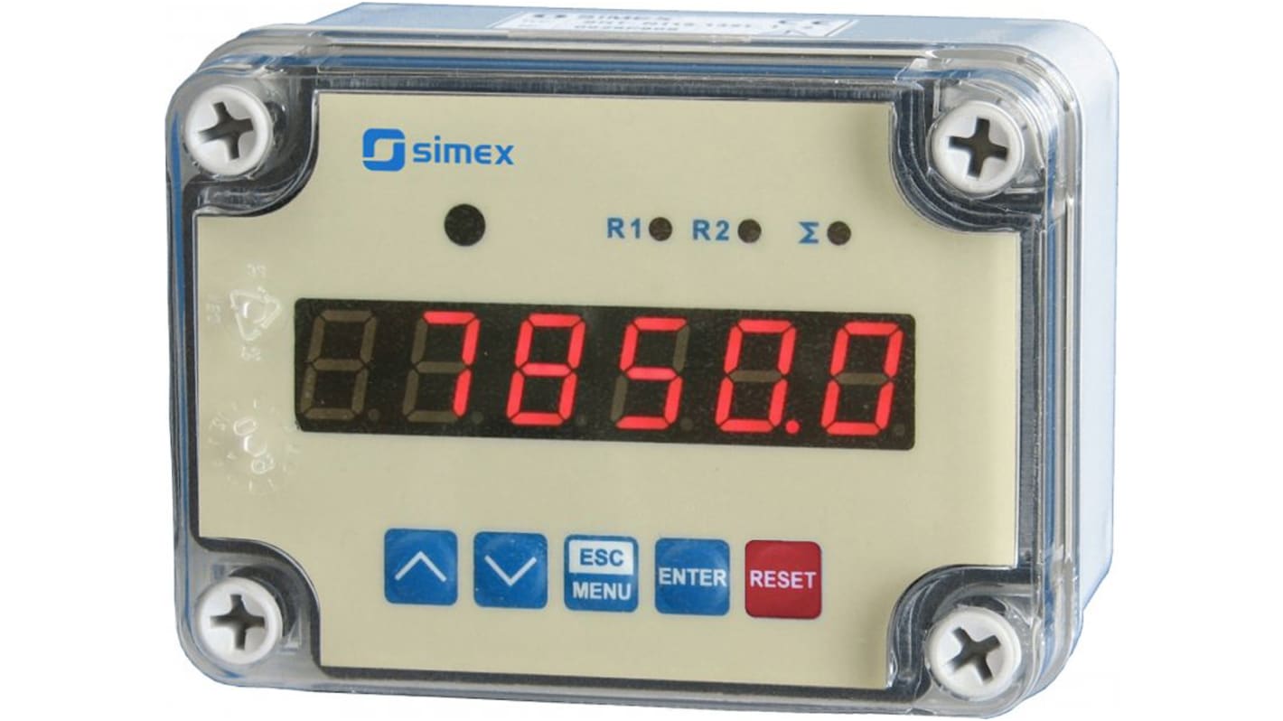 Rs-Online Contatore elettronico Simex Impulso 5kHz display LED 6 cifre 24 V c.c