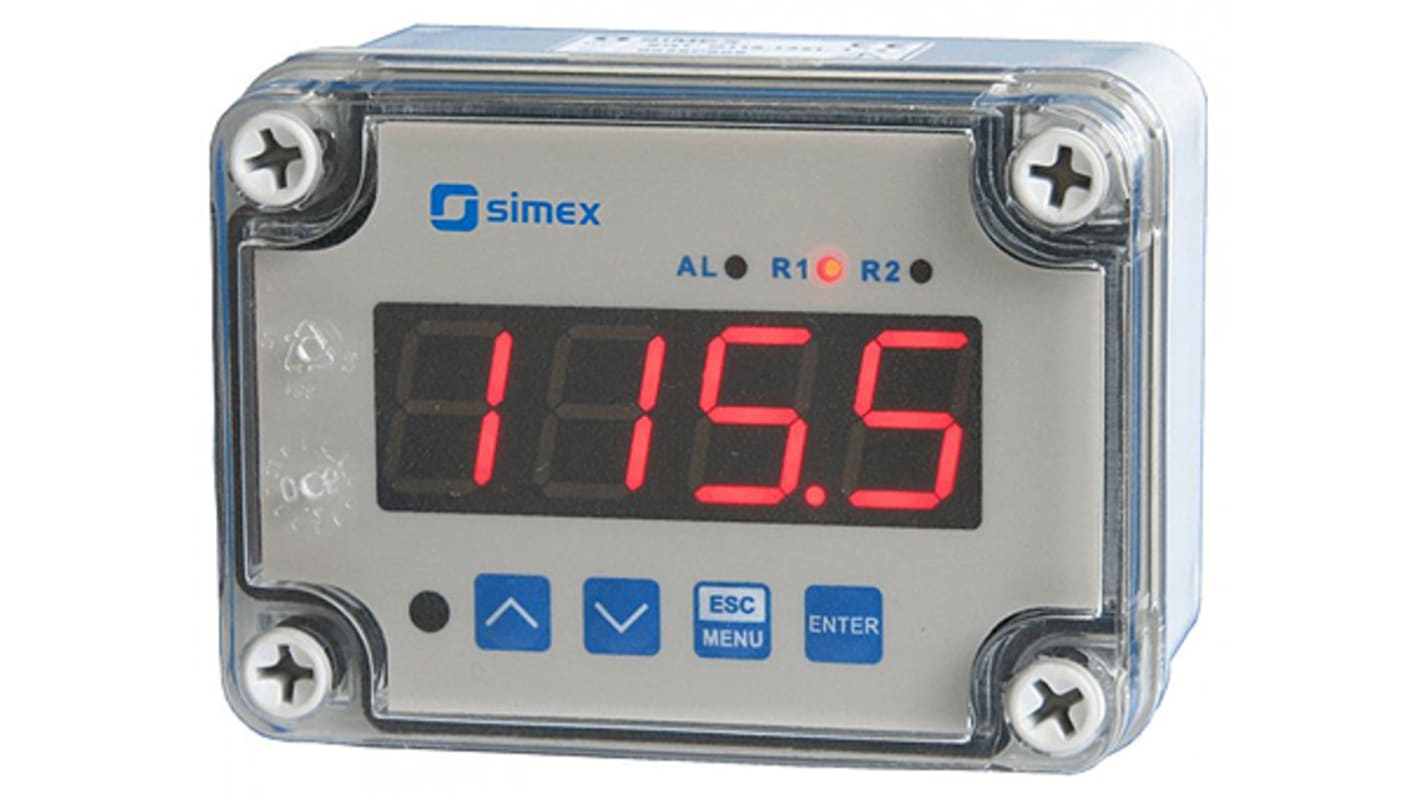 Simex SRT-N118 Digital Digital Panel Multi-Function Meter for Temperature, 80mm x 110mm