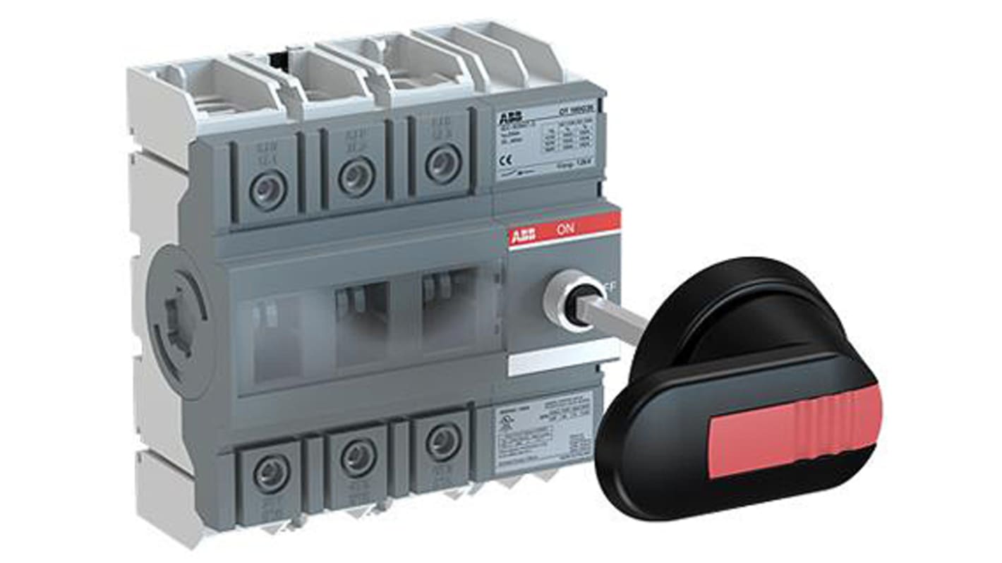 ABB 3P Pole Base Mounting Isolator Switch - 160A Maximum Current, 132kW Power Rating, IP20, IP65