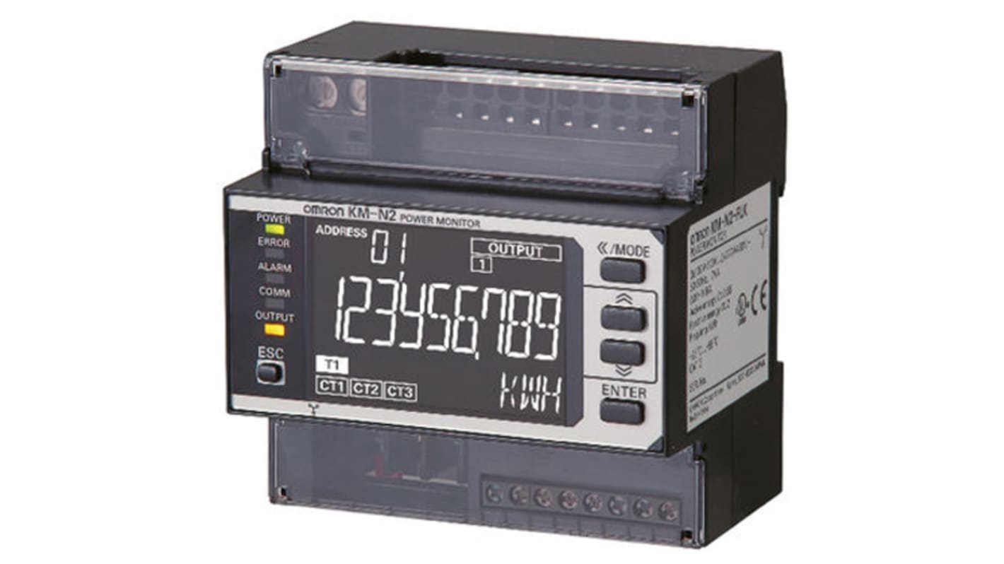 Omron 6 A Motor Load Monitor, 100 → 277 (L-N) V ac, 173 → 480 (L-L) V ac