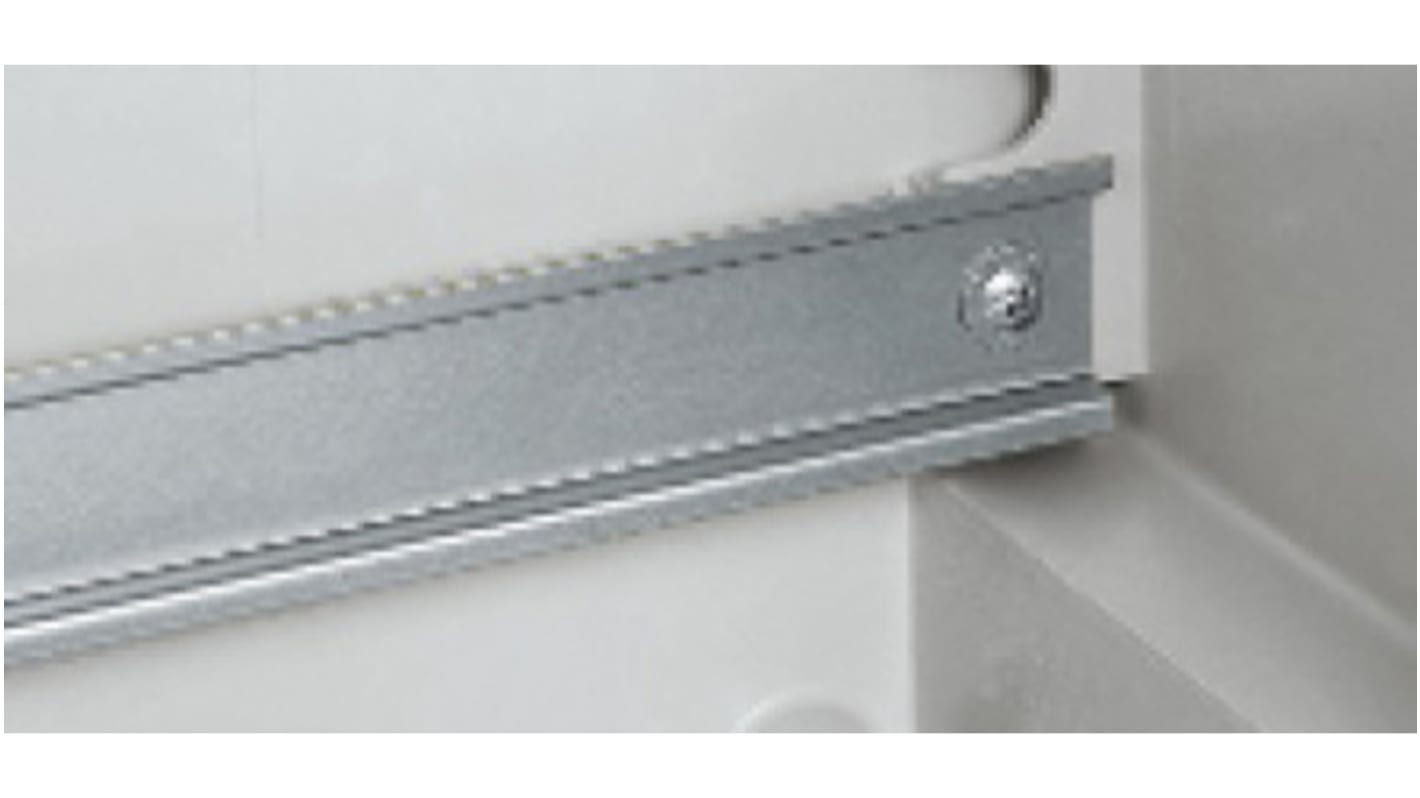 Schneider Electric 顶帽型无孔DIN导轨, 钢制, 410mm长 x 35mm宽 x 7.2mm高