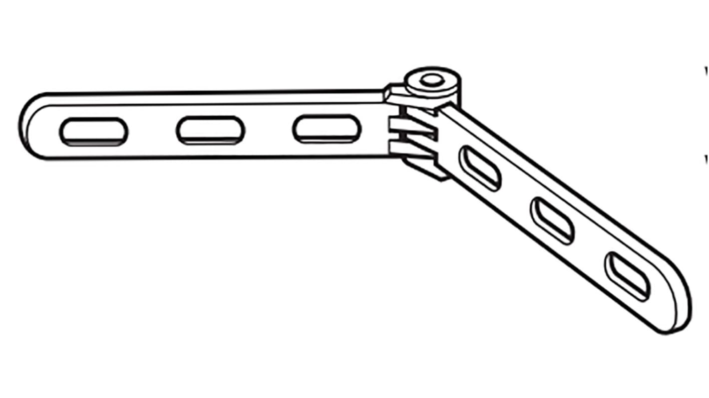 Cablofil International PVC铰接耦合器, 75 → 150 mm宽, PCT系列