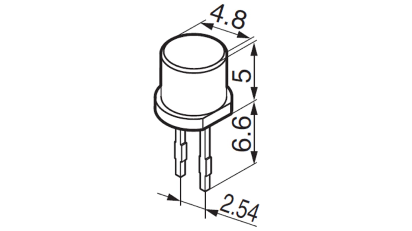 NKK Switches Red Push Button LED for Use with KB Series Pushbuttons